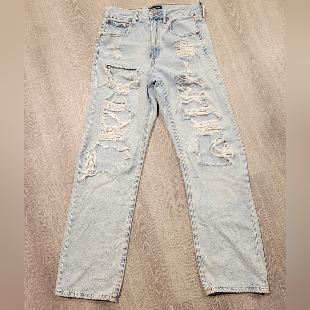 Aeropostale High Rise Ripped Jeans
